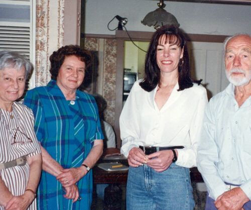 Judith Perrey, June Hobart, Lee Machelak and Max Casey