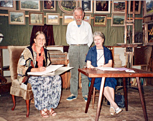 Margaret Cowling, David Newbury and Shirley Bourne
