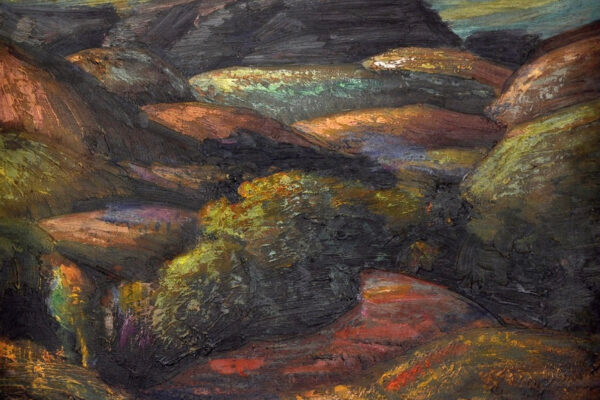 "Multi Coloured Expressionist Landscape"
