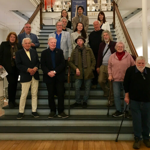 Annual Exhibition 2025 (VAS Galleries).
L-R
Back row:
Jen Fyfe, Nic Chen, Lee Machelak 
Middle row: 
Paul McDonald Smith, David Taylor, Greg Allen, Fiona Bilbrough, Clive Sinclair
Front row:
Amanda Hyatt, Bill Caldwell, Peter Smales, Ray Hewitt, John Orlando Birt, Barbara McCallum, Max Wilks
Absent: Herman Pekel, Joseph Zbukvic, Ross Paterson