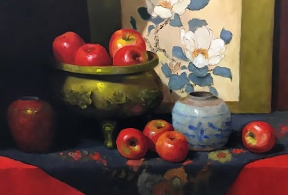 Barbara McCallum (1941-2026)
"Brass Pot With Apples"