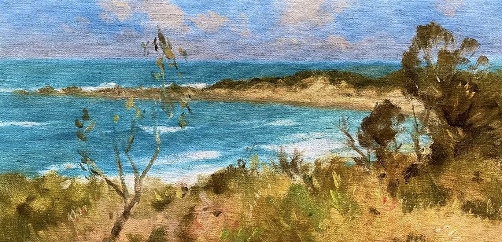 Paul McDonald Smith OAM, "Point Roadknight, Anglesea" (Oil)