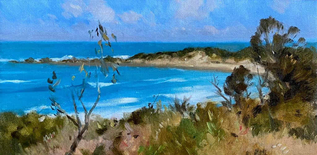 Paul McDonald Smith OAM, "Point Roadknight, Anglesea" (Oil)